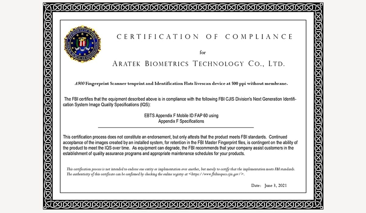 A Guide to Biometric Fingerprint Scanner with Aratek